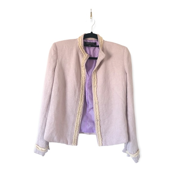 Anne Klein lavender tweed lady jacket size 4 - Picture 1 of 5